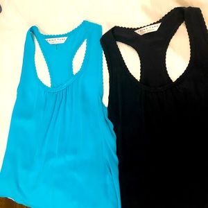 Trina Turk silk razor back top